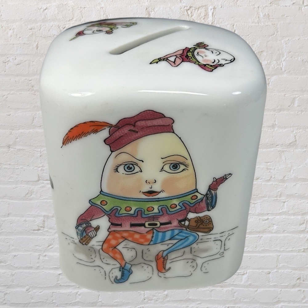 1986 Vtg Shafford  Tempest Co. Mother Goose Porcelain Bank